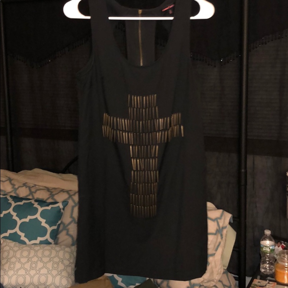 Gold spike dress